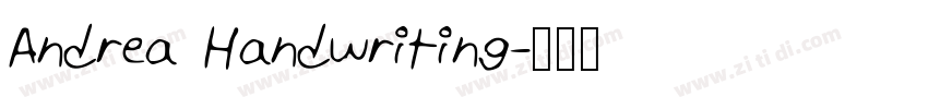 Andrea Handwriting字体转换